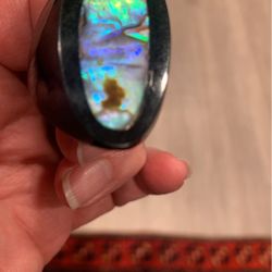 ABALONE AND RESIN RING