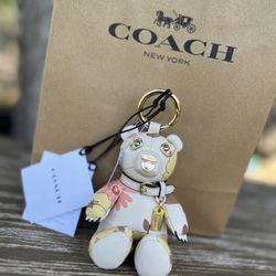 Coach Bear Charm Bag 