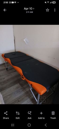 Massage table portable folding