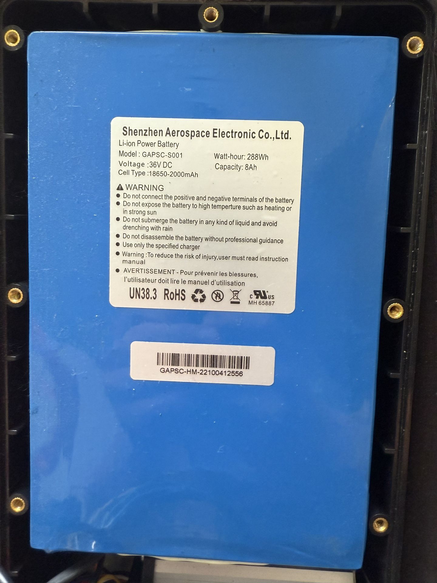 Electric Scooter Battery