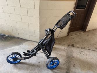 New CaddyTek Golf CaddyLite EZ Fold V8 3-Wheel Push Cart Silver