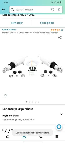 MONROE AIR RIDE SHOCKS 