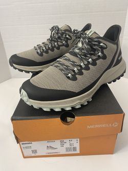 New in Box Merrell Bravada Women’s Size 9.5 Hiking Shoes, Aluminum Gray & Black