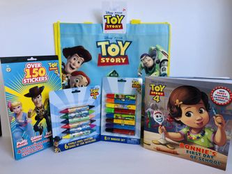 Toy Story Sets Buzz Light Year Forky Woody w/ Tote Bag