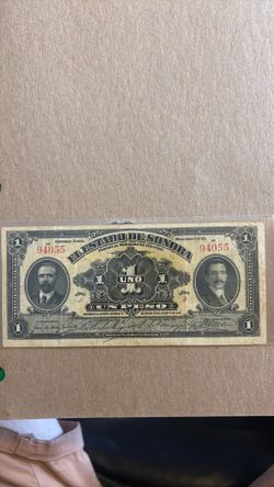 1915 $1 peso el estado de Sonora money