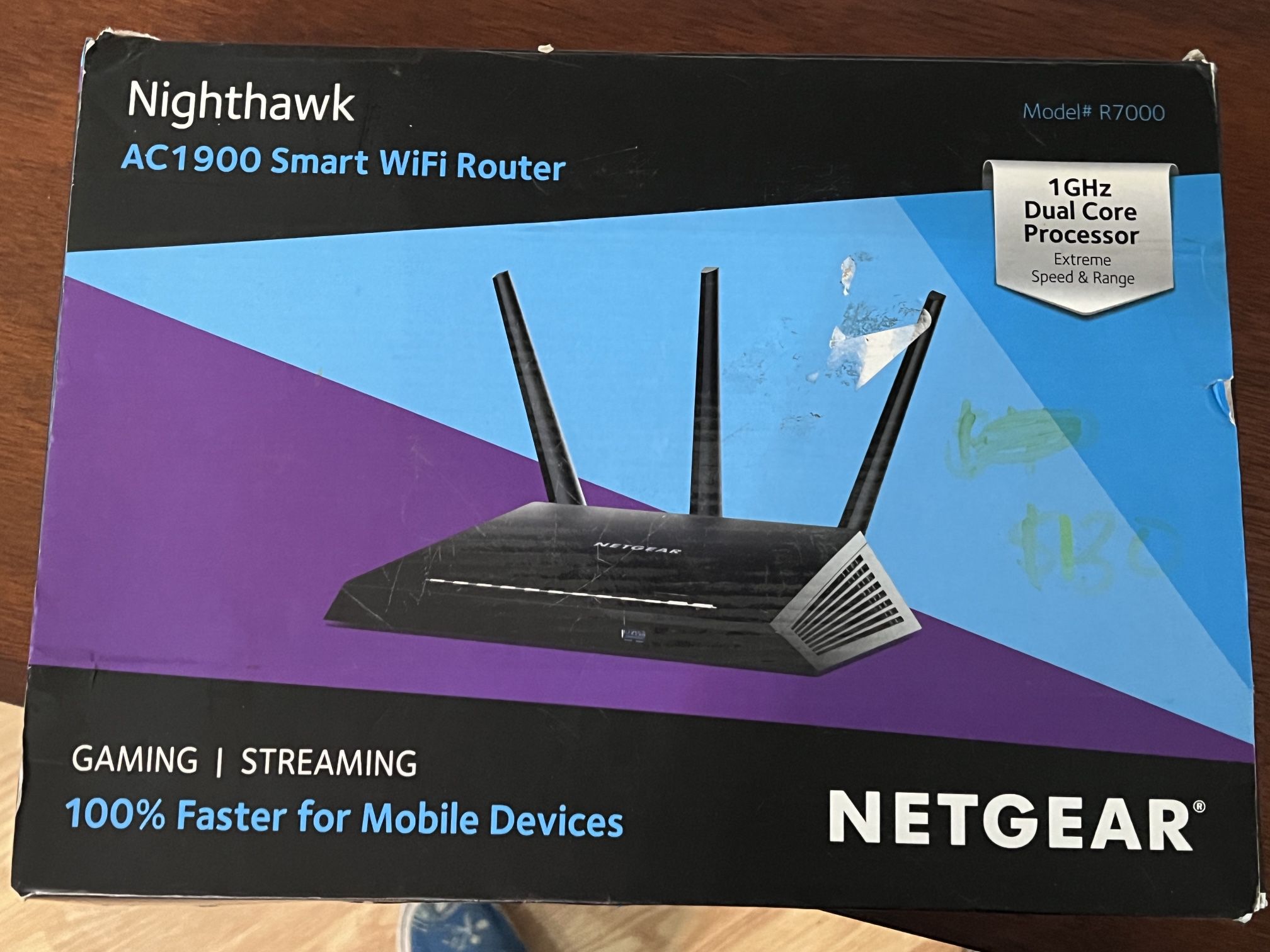 NETGEAR Nighthawk Smart Wi-Fi Router  For Gaming 