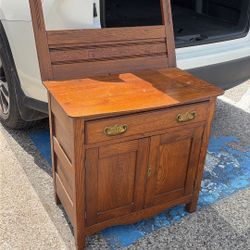 Antique Solid Oak Chest