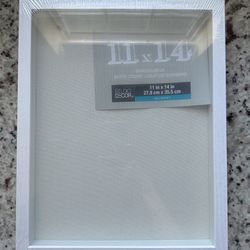 SEALED White Shadow Box 11 x 14 Belmont Studio Decor.