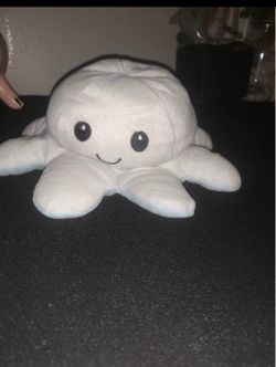 blue plush octopus