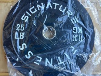 New pair of 25 pounds bumper weights