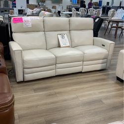 Altera Leather Sofa Power Reclining 