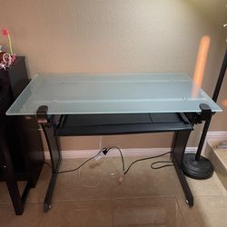 Glass desk