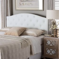 WHITE QUEEN SIZE BED