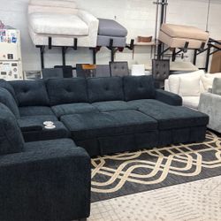New X-Large Sleeper Sectional Couch / Free Delivery 
