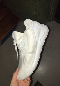 Adidas all white tubulars