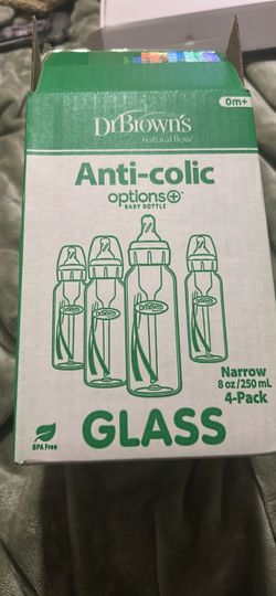Dr. Brown's Anti-Colic Glass Baby Bottles 4-Pack