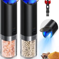 Forlim Salt and Pepper Grinder SET USB Rechargeable Pepper Mill x2 – NEW