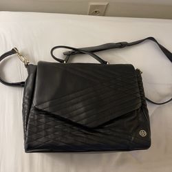TORY BURCH LEATHER BLACK BAG 
