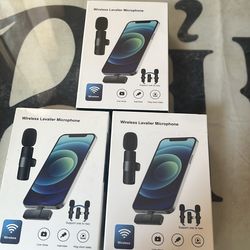 Wireless lavalier Microphone black