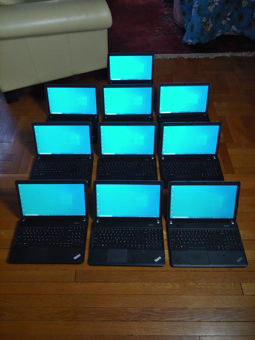 Lot Of 10 Lenovo ThinkPad E540 Windows 10 Laptops With SSD & Office Installed