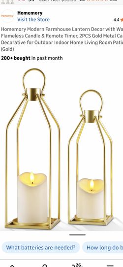 3 Piece Gold lanterns