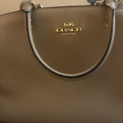Taupe Coach Bag 