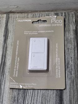 Lutron Pico Remote for Caseta Smart Switch, Wireless 2-Button Switch
On/Off control, for table top or wallmount use, PJ2-2B-GWH-L01, White