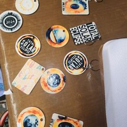 Solar Eclipse Keychain 