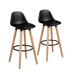 Black Modern Bar Stools (2) $95