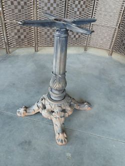Cast Iron Ornate Pedestal Table Base