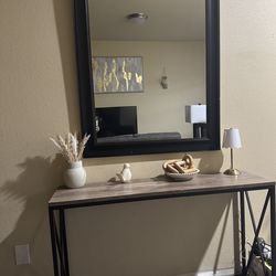 Entry Way Table & Mirror