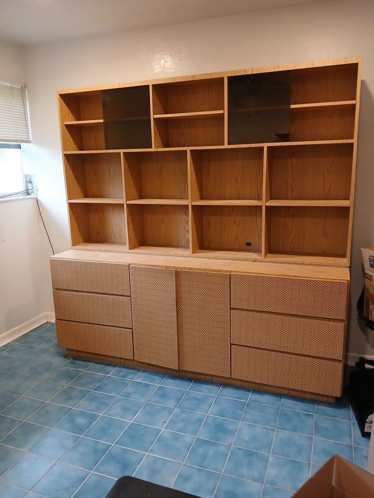 Book Shelf With Storage Drawers