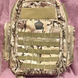 HSD High Speed Daddy Durable Diaper Bag Backpack Hiking Gym Work MOLLE Camo