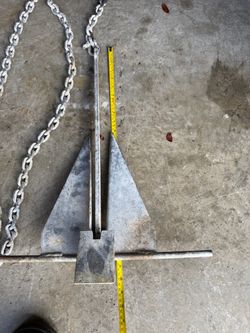 Steel boat anchor
