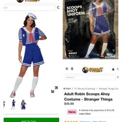 Spirit Halloween Robin Scoops Ahoy Costume - Stranger Things