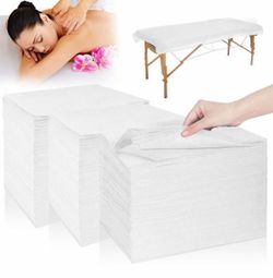 20PCS Massage Table Sheets Disposable Non Woven SPA Bed Cover Breathable Polypropylene Fabric 31" x 70" Thin, Not Waterproof