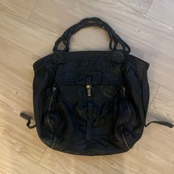 Ellen Tracy Leather Hobo