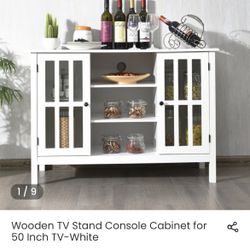 Wooden Tv Stand Console Cabinet