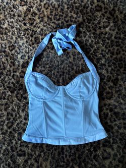 outcast ireland ice blue corset top🩵 🧊
