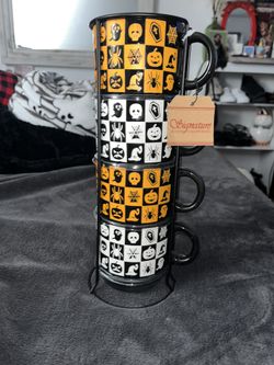 Halloween Ceramic Mug Set