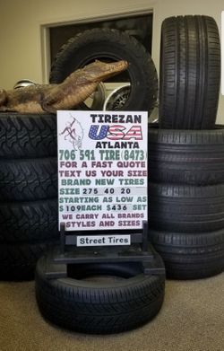 275 40 20 BRAND NEW TIRE TIRES $109 EACH $436 SET