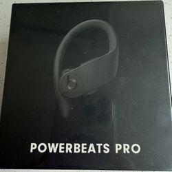 Brand New In Sealed Box Powerbeats Pro Black Wireless Earphones W/ Charging Case 