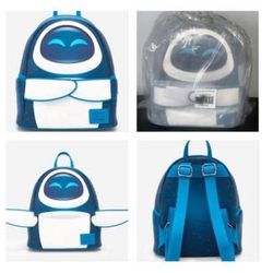 DISNEY Loungefly Wall-E Eve (magnetic hands) Mini Backpack NWT