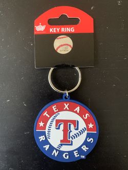 Texas Rangers Rubber (PVC) Keychain