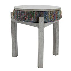 2 Gray End Tables - They Convert to Stools