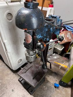 Antique Canedy-Otto Royal 16” drill press with Procunier