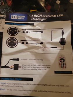 7" led rgbled headlights