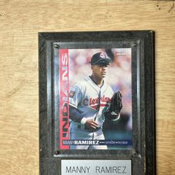 Manny Ramirez Baseball Card, Mint Condition, Plaque 