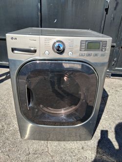 LG gas dryer 27" stainless steel  used