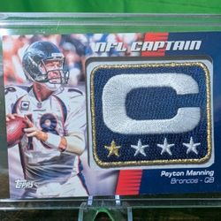 2012 Topps Captain's Patch Card Payton Manning 
